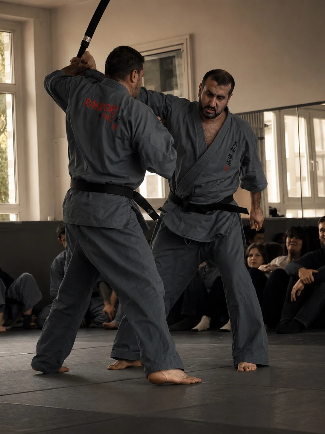 Selbstverteidigungs-Training mit Stock